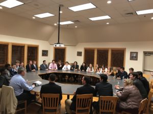 Rich Ryan meets with NHS students