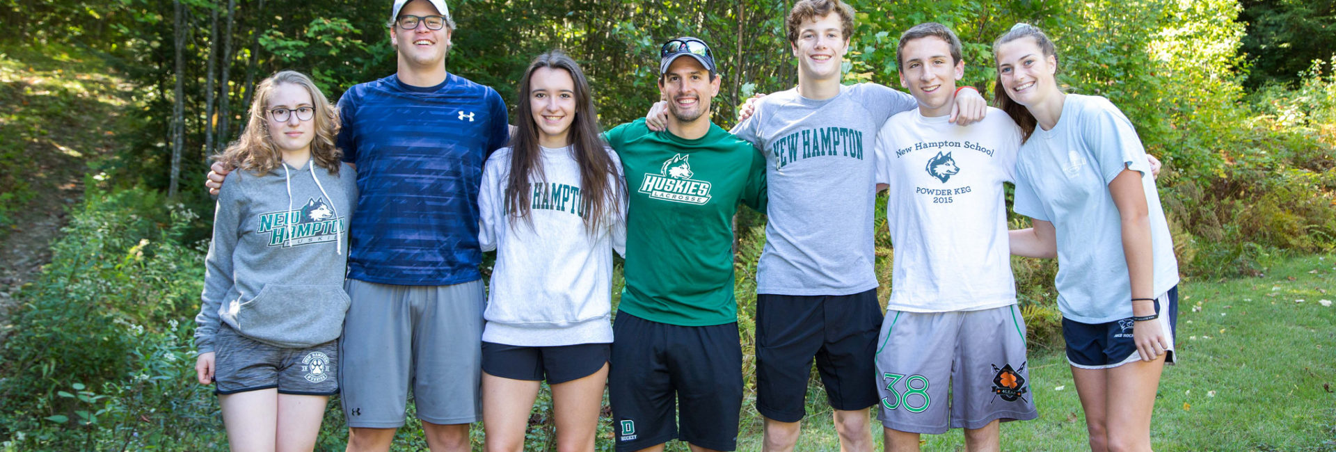 New Hampton School students hike Burleigh Mountain with their advisory groups on Foliage Day