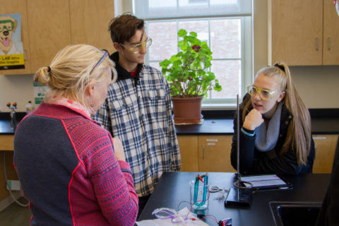 New Hampton students reflect on shared ideas in chemistry class