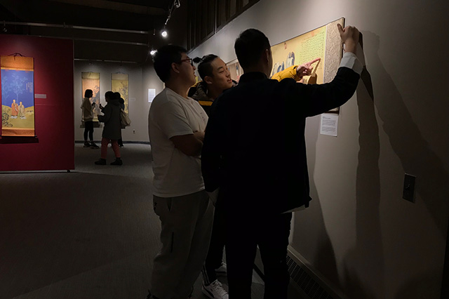 The student-curated exhibit provide opportunity for students to learn about art, culture, and opportunities.