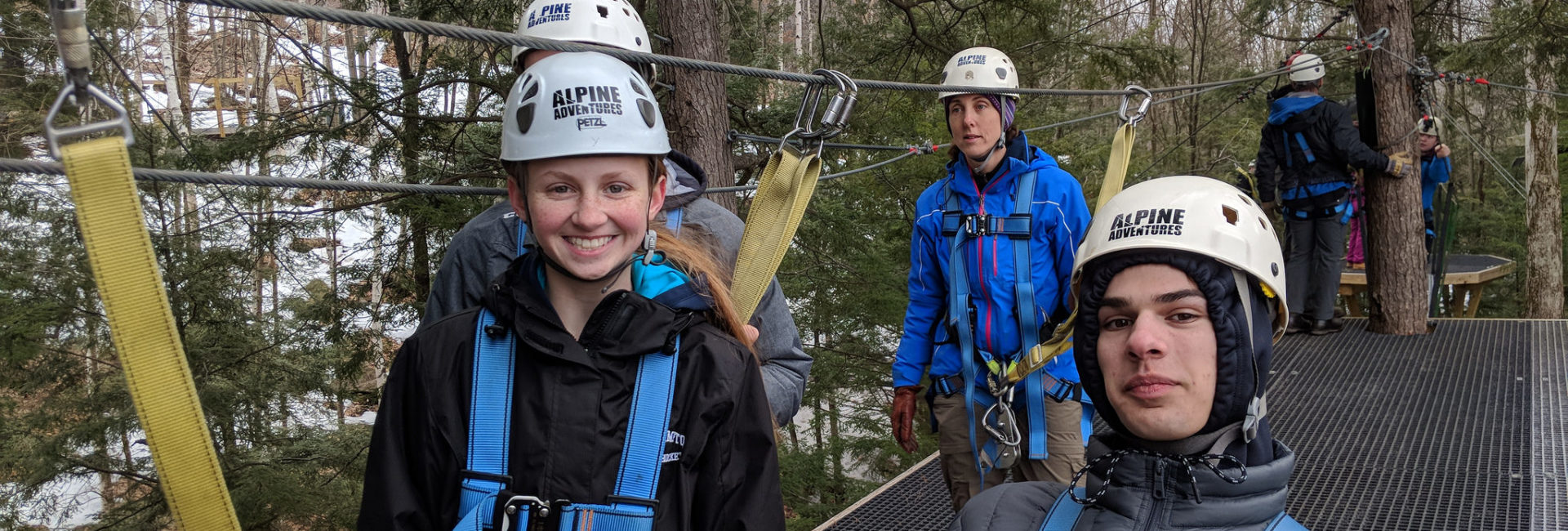 Winter Adventure in New Hampshire tries out the zip line at Gunstock Mountain.