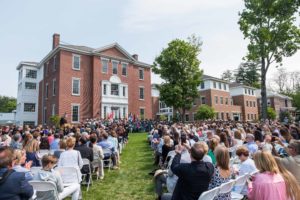 Academic Row on New Hampton's campus plays host to many events including Commencement.