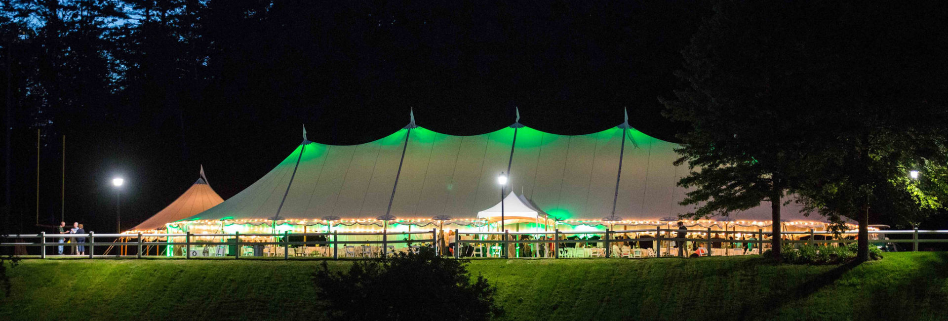 Reunion Weekend's highlight is the celebration under the tent on Kennedy Field.