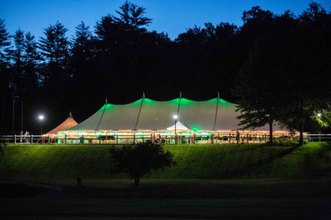 Reunion Weekend's highlight is the celebration under the tent on Kennedy Field.