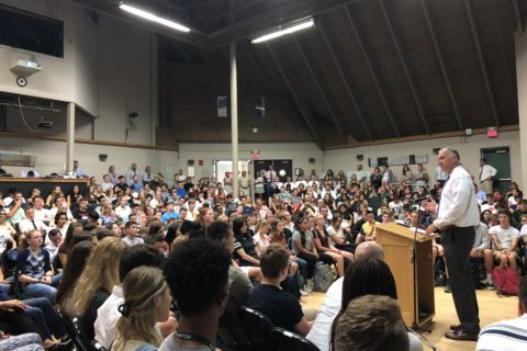 New Hampton School community meeting