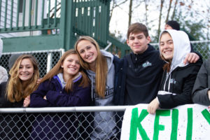 Fans at New Hampton School Powder Keg