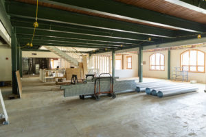 Interior renovation construction of academic building