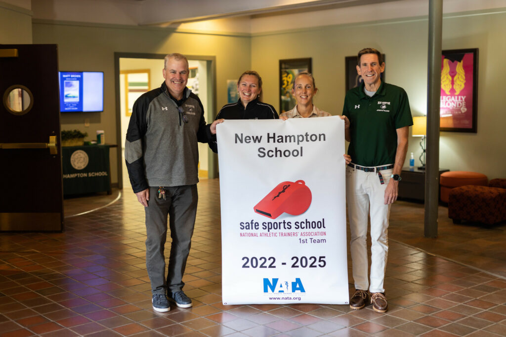 Safe Schools Award 2022 honors New Hampton School trainers and athletics.