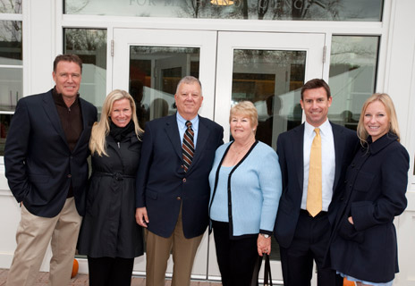 Jason '58 and Rena Pilalas with their family at the dedication of the Pilalas Center for Math and Science in October 2009.